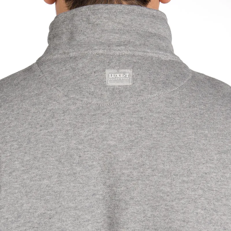 1/4 Zip Mock Neck Sweatshirt