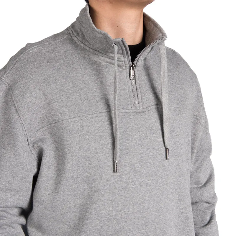 1/4 Zip Mock Neck Sweatshirt