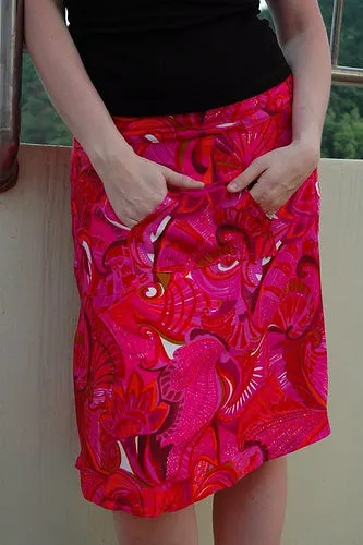 A-line wrap skirt free sewing pattern DANA 2211F