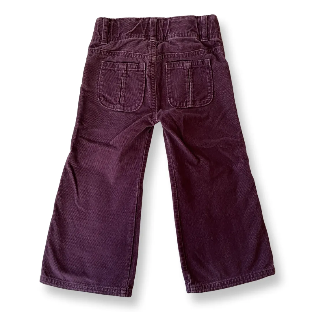 babyGap Purple Flare Corduroy Pants - 3T