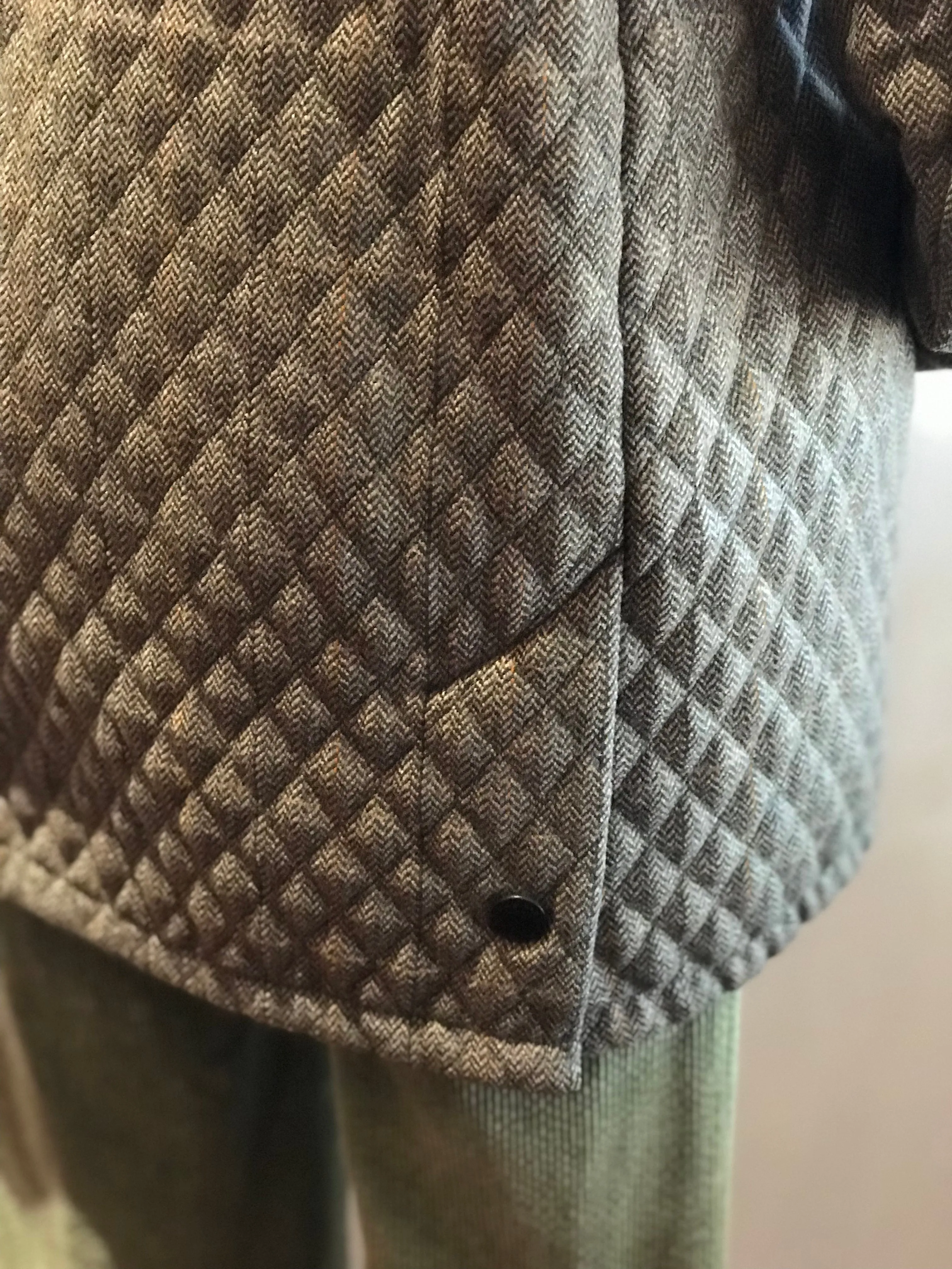 Barbour Wool Tweed Quilted Jacket