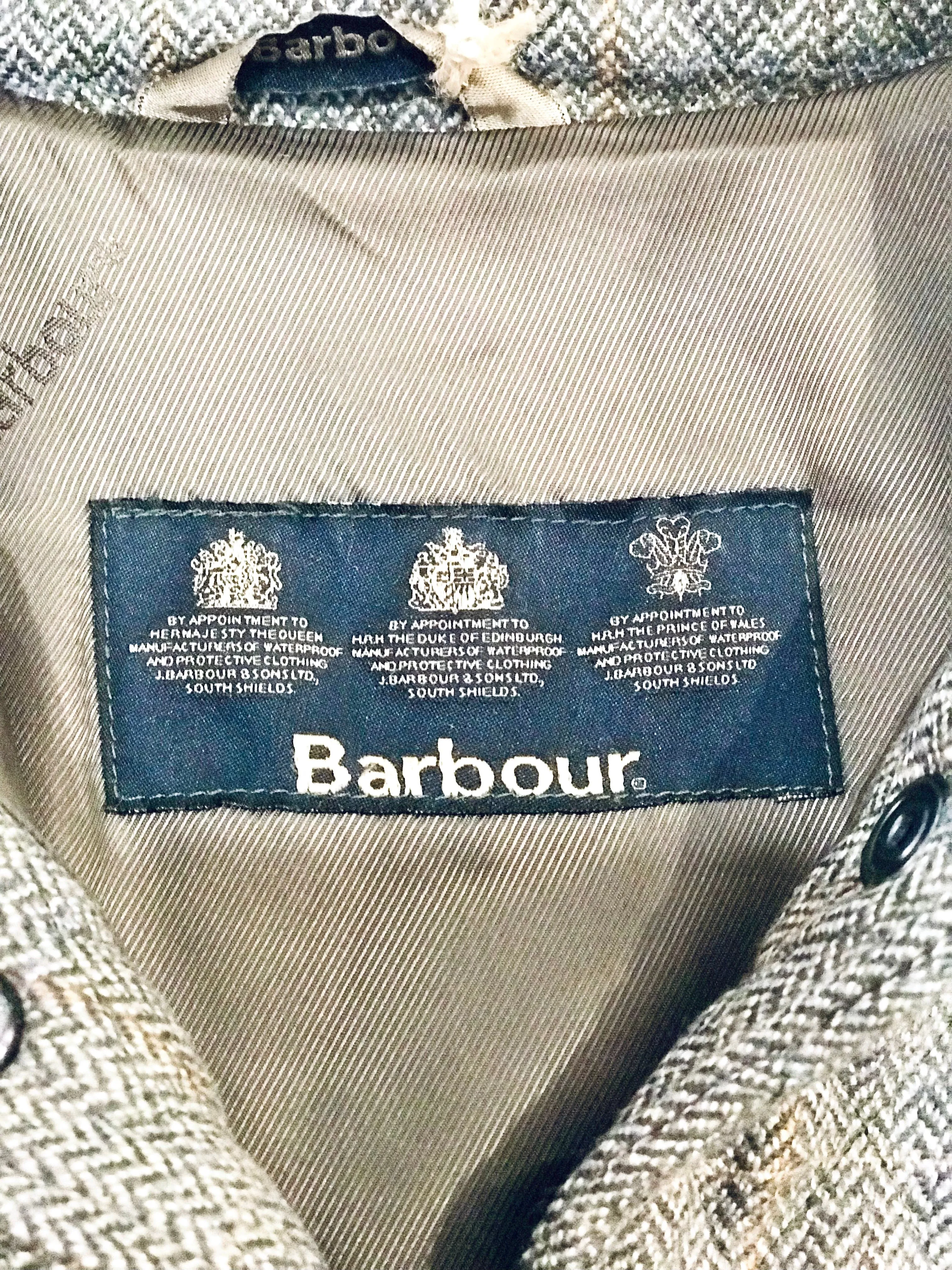 Barbour Wool Tweed Quilted Jacket