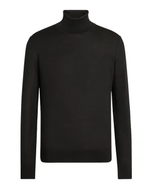 Black Cashseta Light Turtleneck