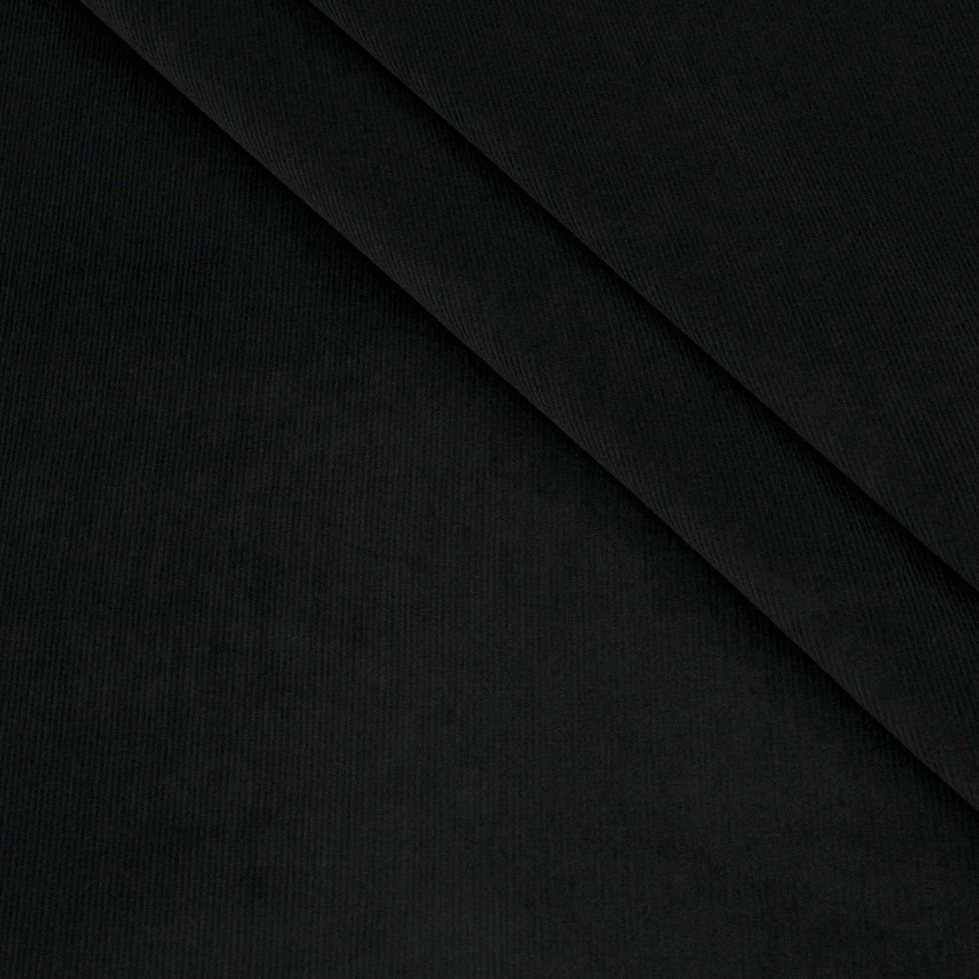 Black Stretch Corduroy Fabric 98187