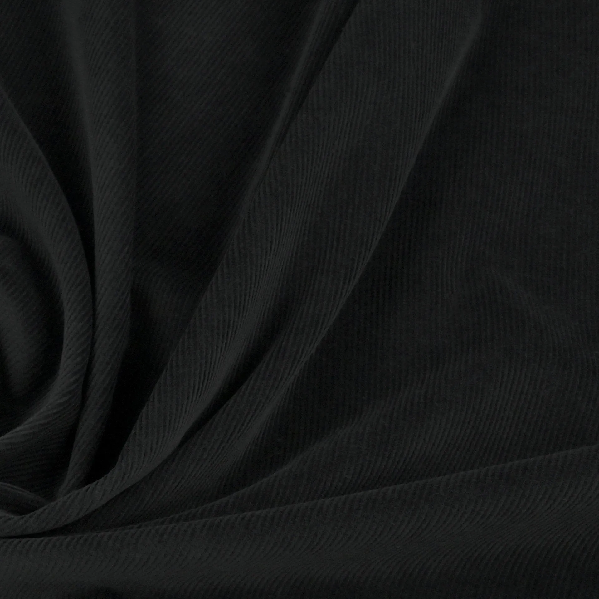 Black Stretch Corduroy Fabric 98187