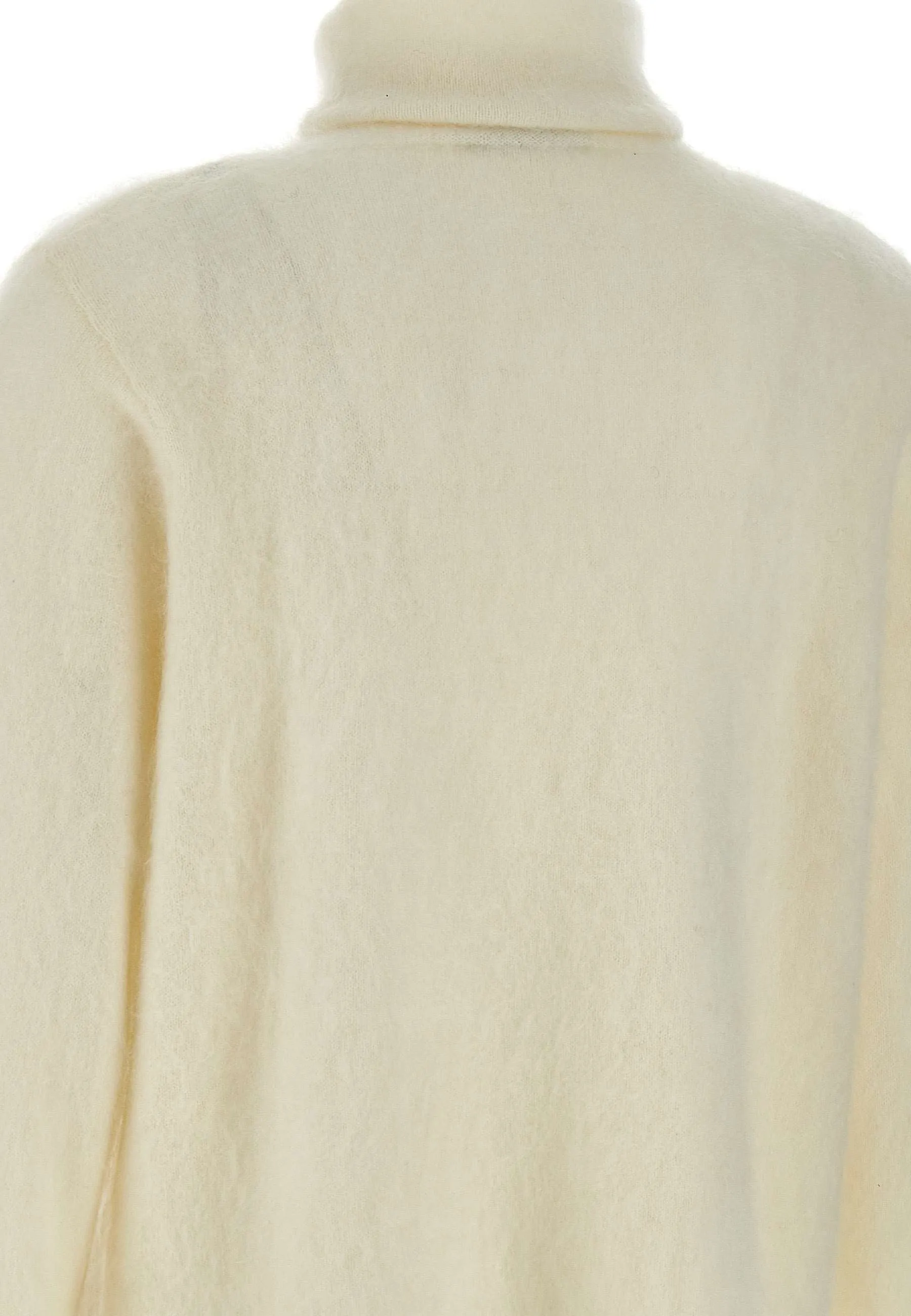 Cashmere Turtleneck Sweater in Milky White