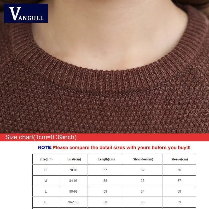 Casual Pullover Long Sleeve Knitted Sweater