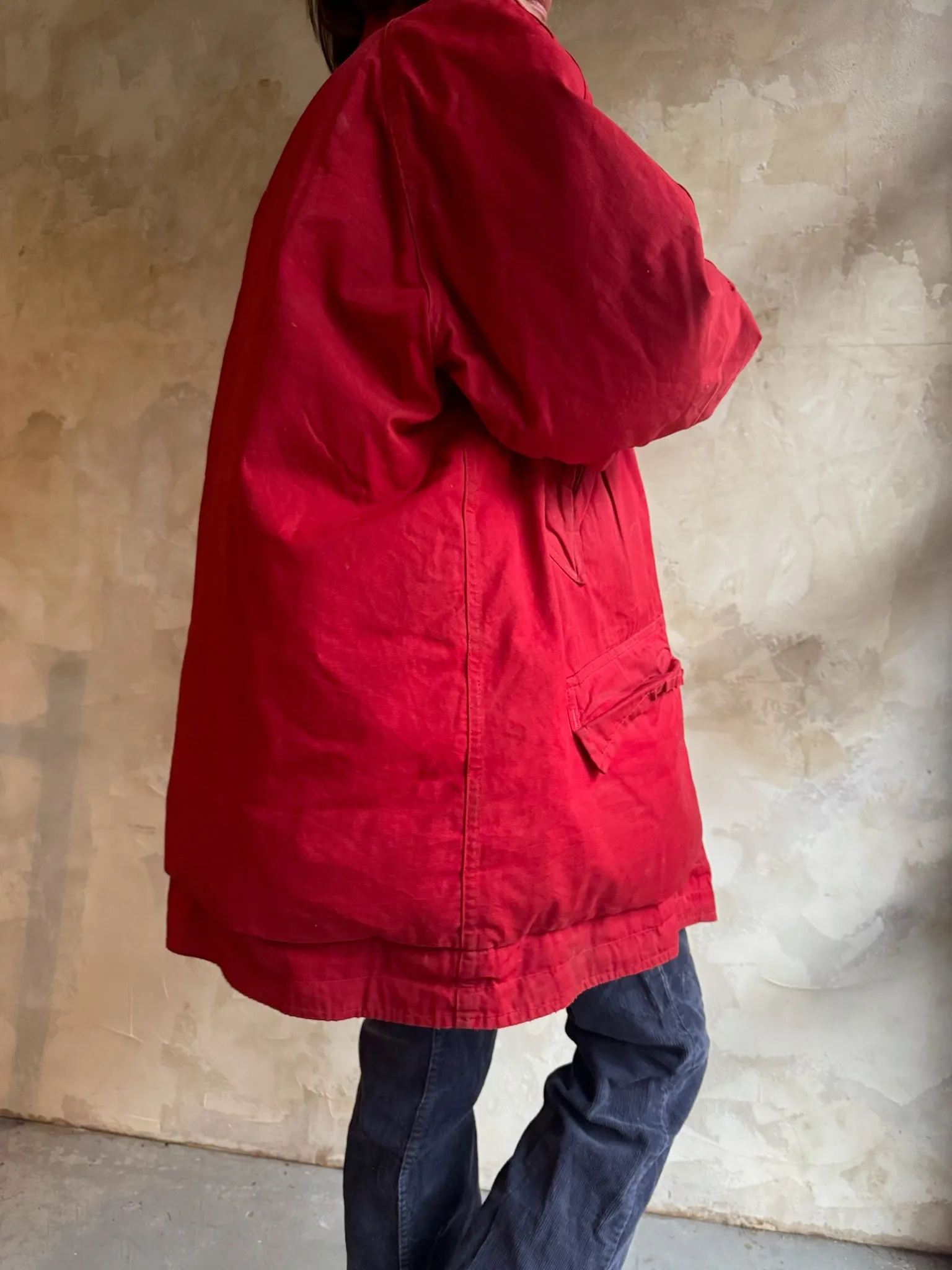 Cherry Red Down Jacket