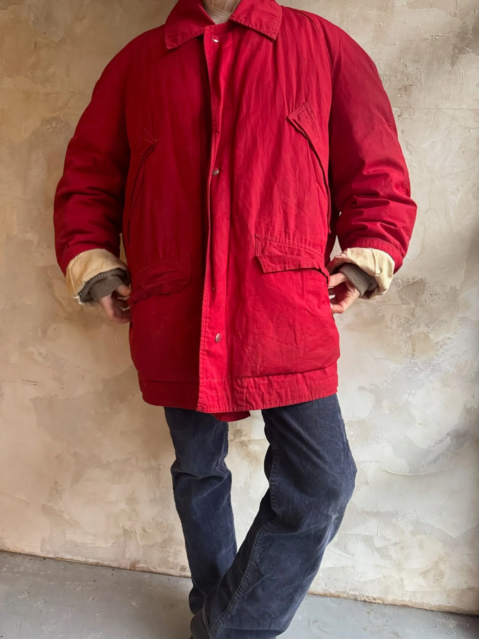 Cherry Red Down Jacket