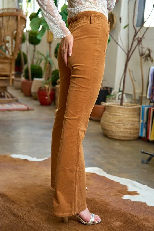 CORDUROY FLARE PANTS