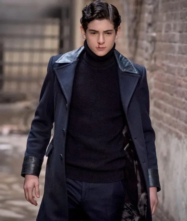 David Mazouz Wool Long Coat