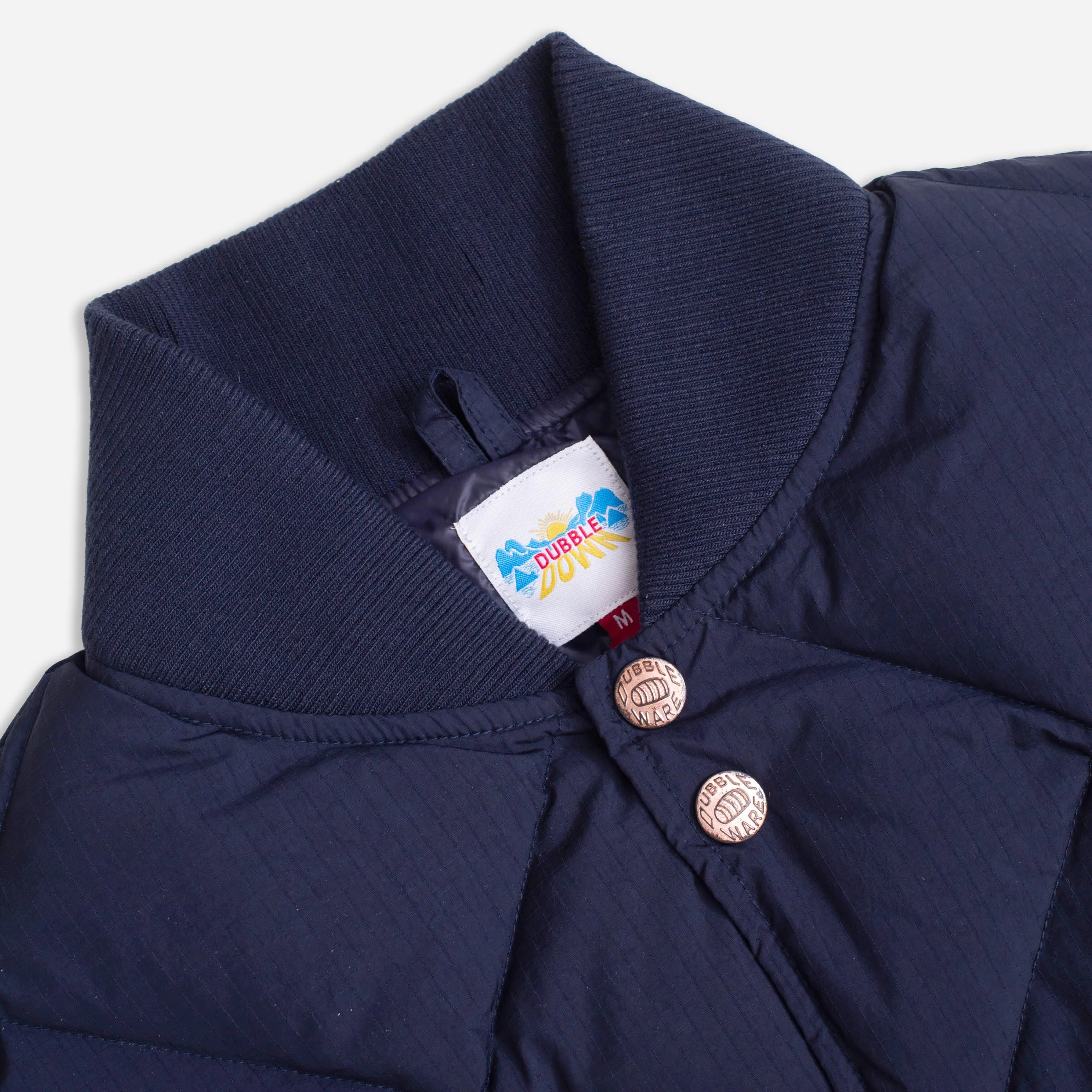 DUBBLE DOWN DIAMOND LIMITED EDITION QUILTED JACKET - NAVY