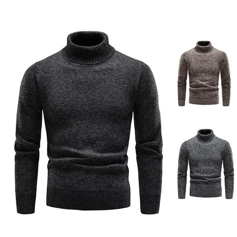 Funki Buys | Sweaters | Men's Winter Knitted Turtleneck Pullover