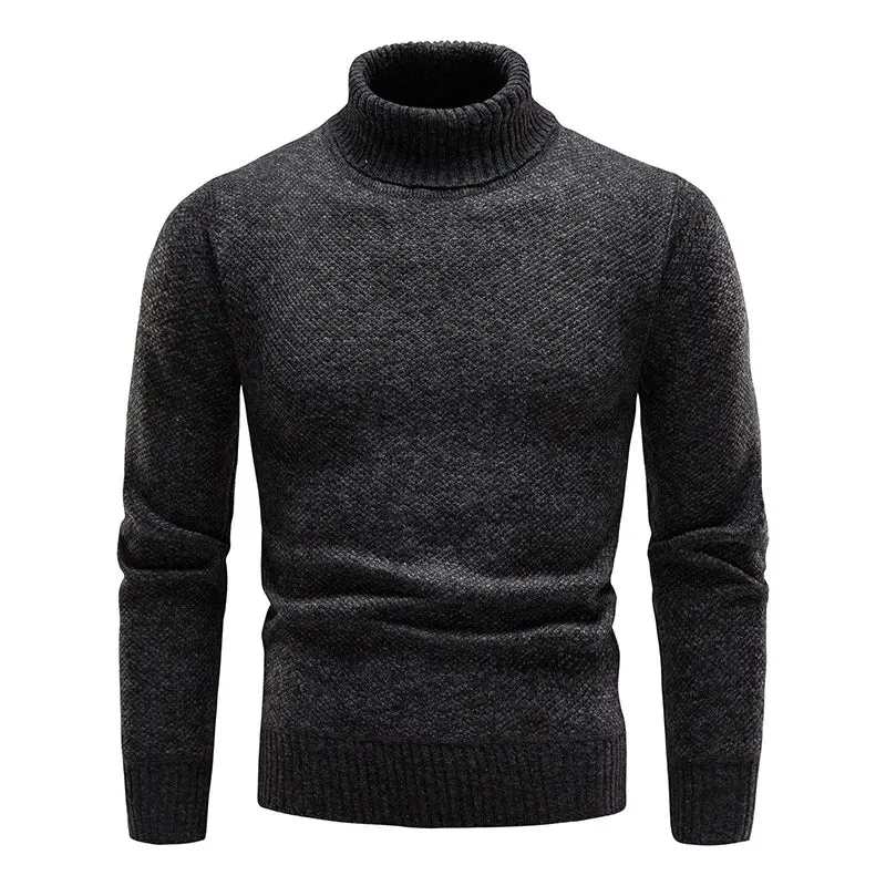 Funki Buys | Sweaters | Men's Winter Knitted Turtleneck Pullover