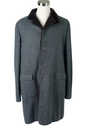 Fur Lined Cashmere Dress Coat