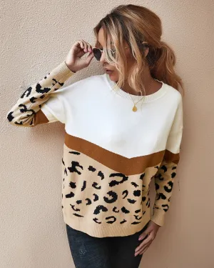 Leopard print sweater