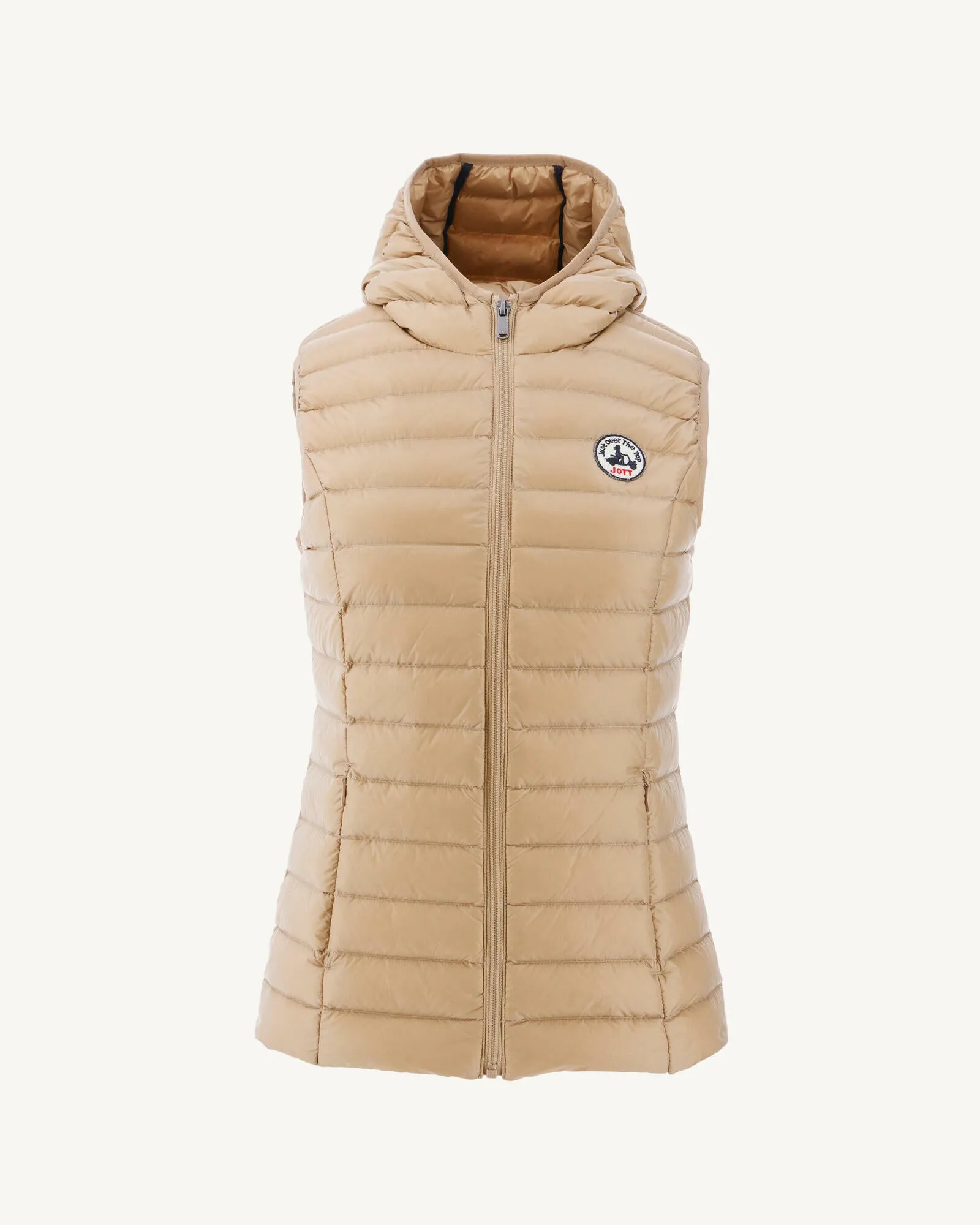 Light sleeveless down jacket Beige Mali