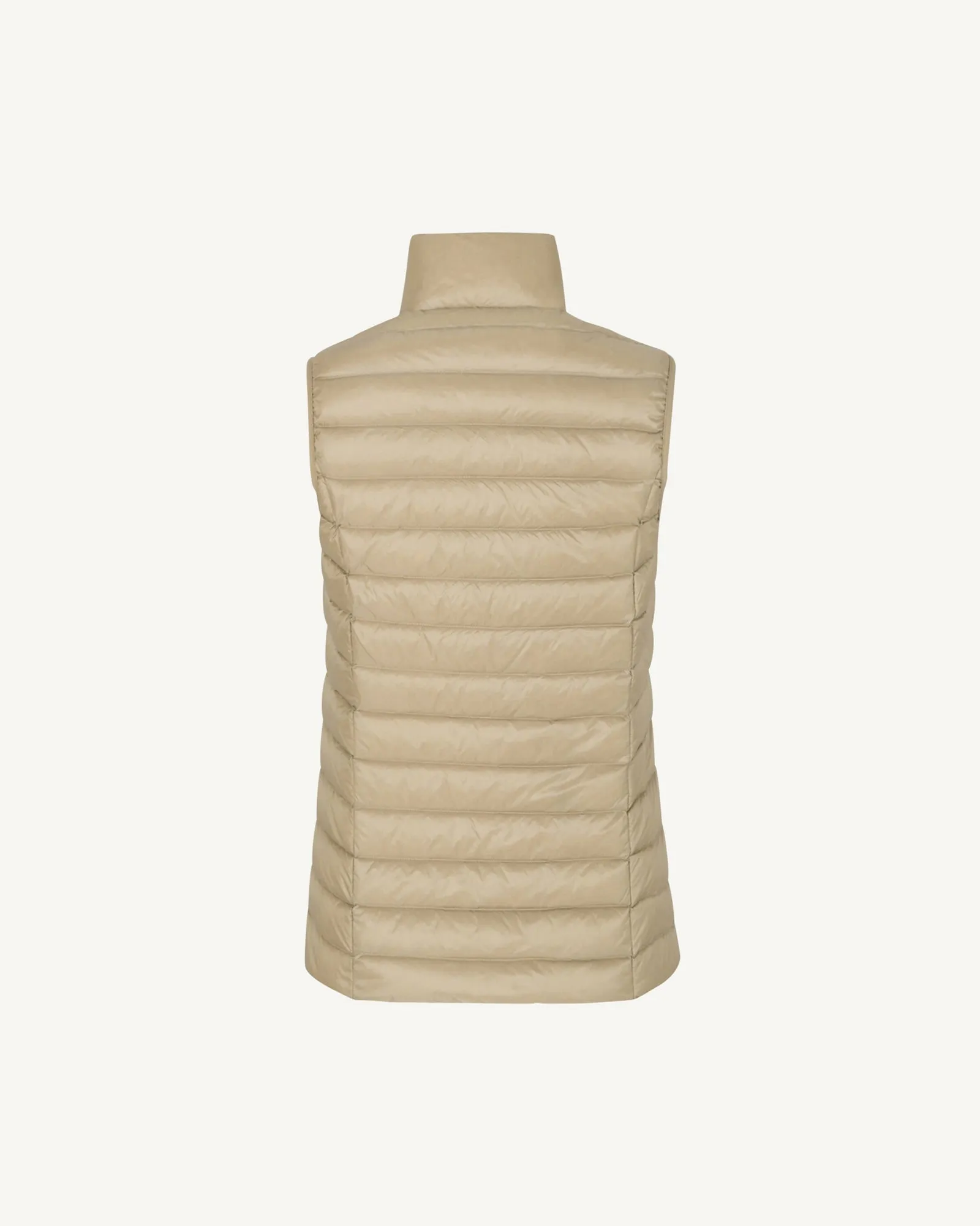 Light sleeveless down jacket Beige Seda