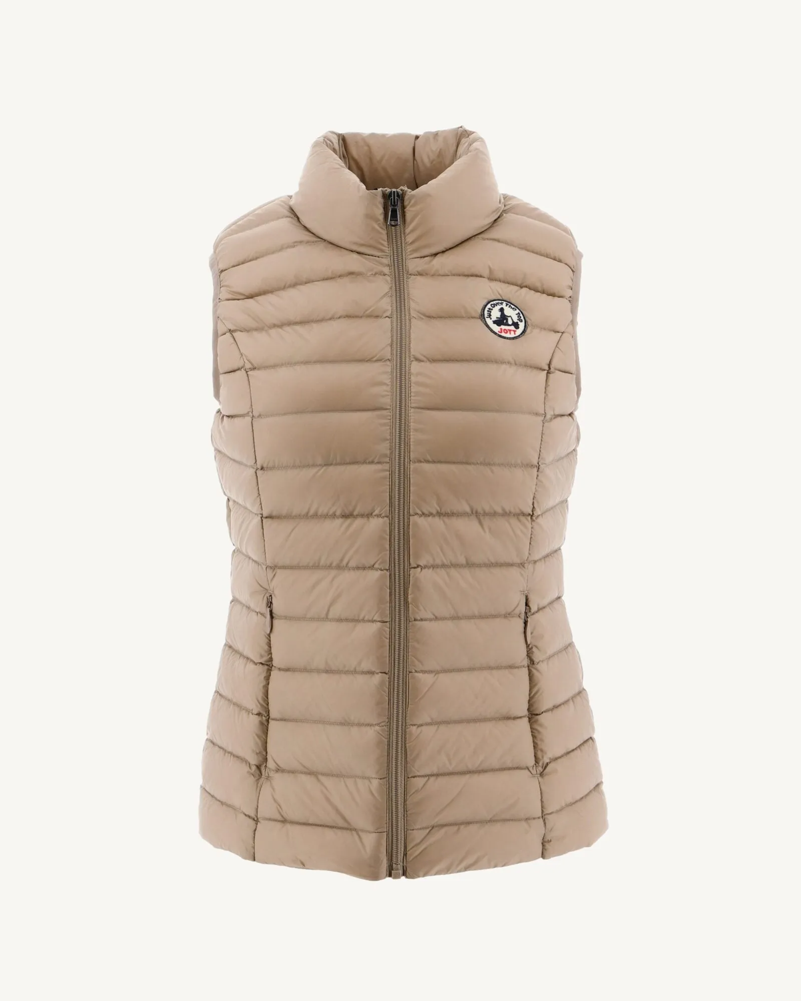 Light sleeveless down jacket Beige Seda