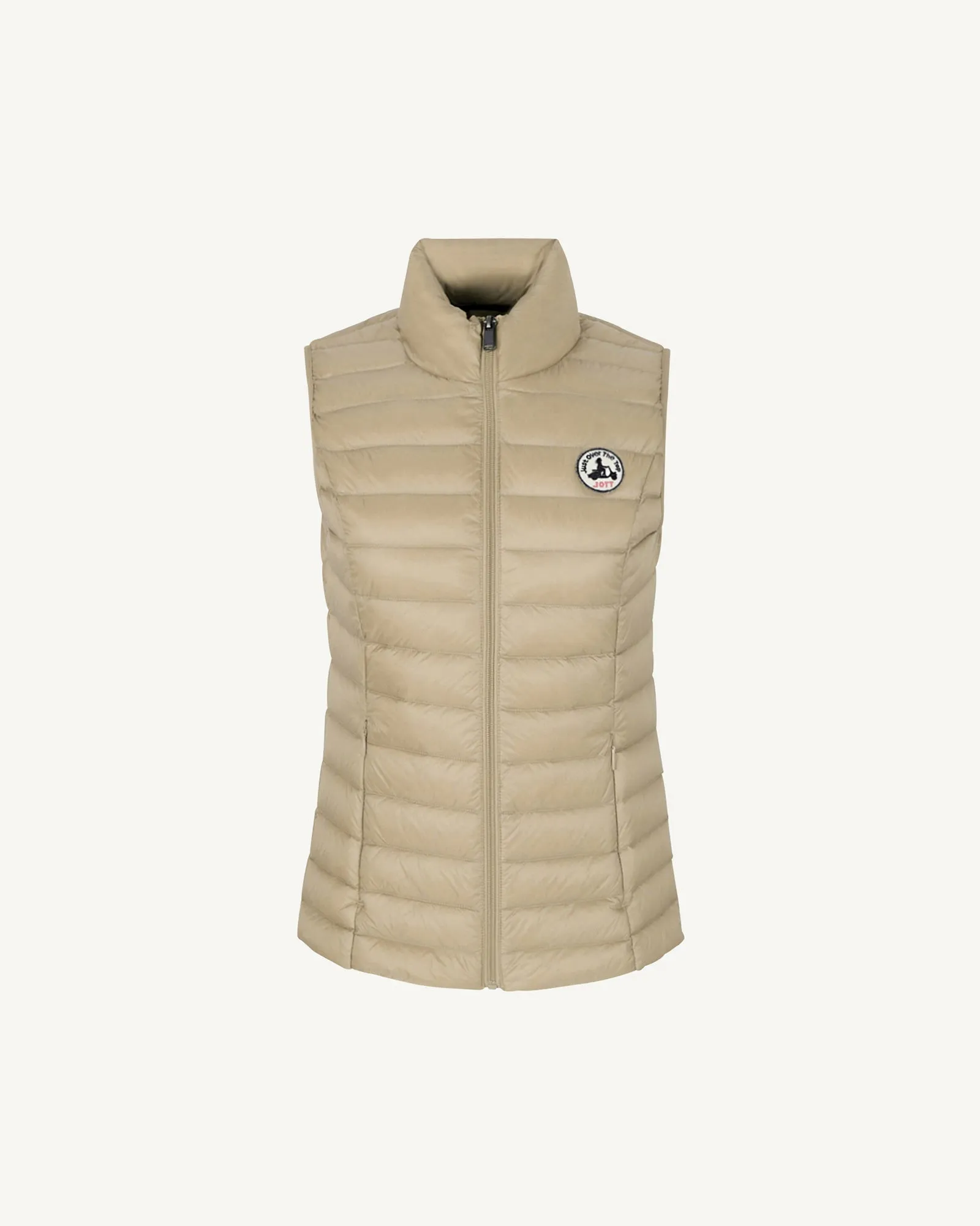 Light sleeveless down jacket Beige Seda