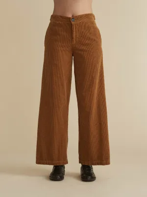 Lux Corduroy Wide Leg Zip Pant by Cut Loose