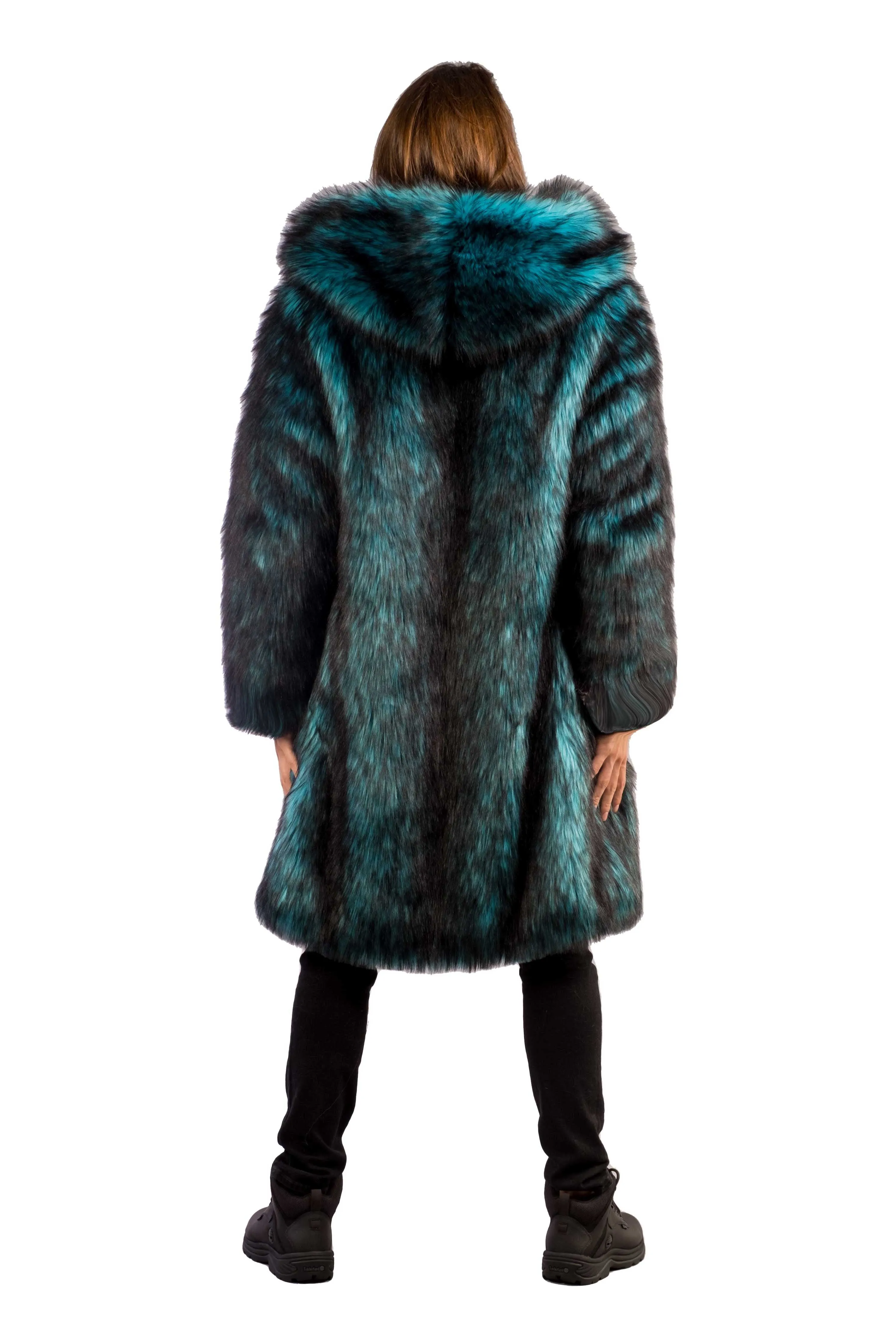 Men's Playa Coat in "Teal Wolf"