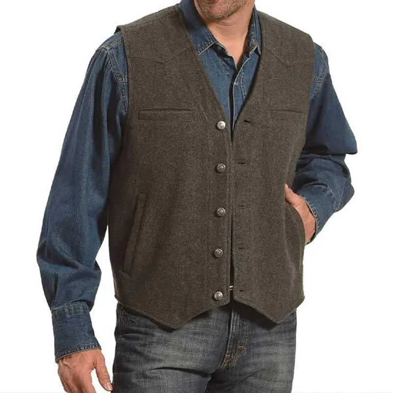 Men's Retro Casual Loose Vest WD66