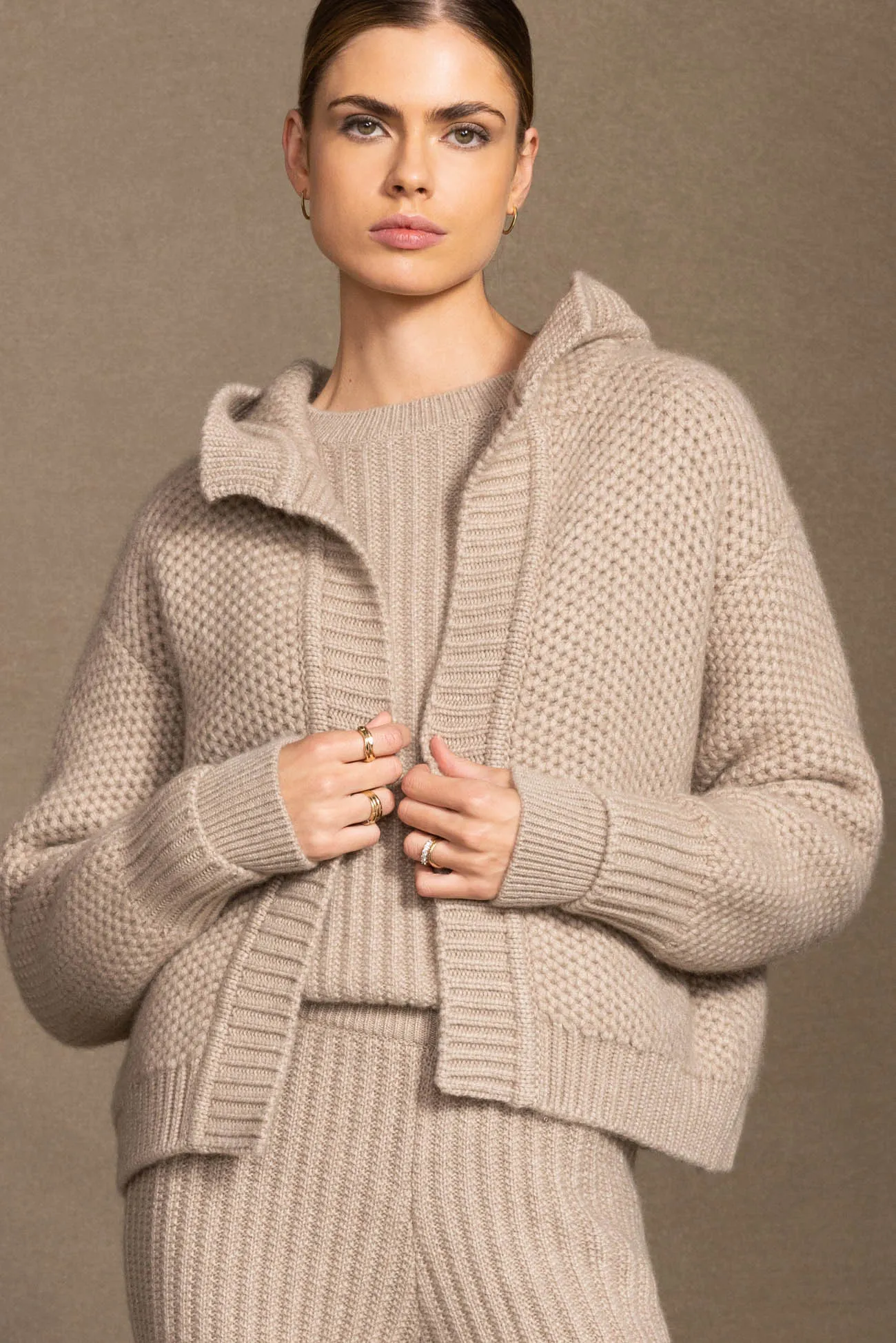 MIA HOODED CASHMERE CARDIGAN