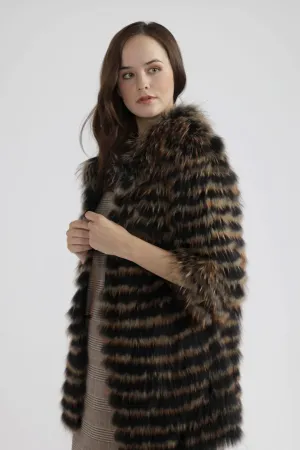 Mocha Fox and Coney Fur Coat