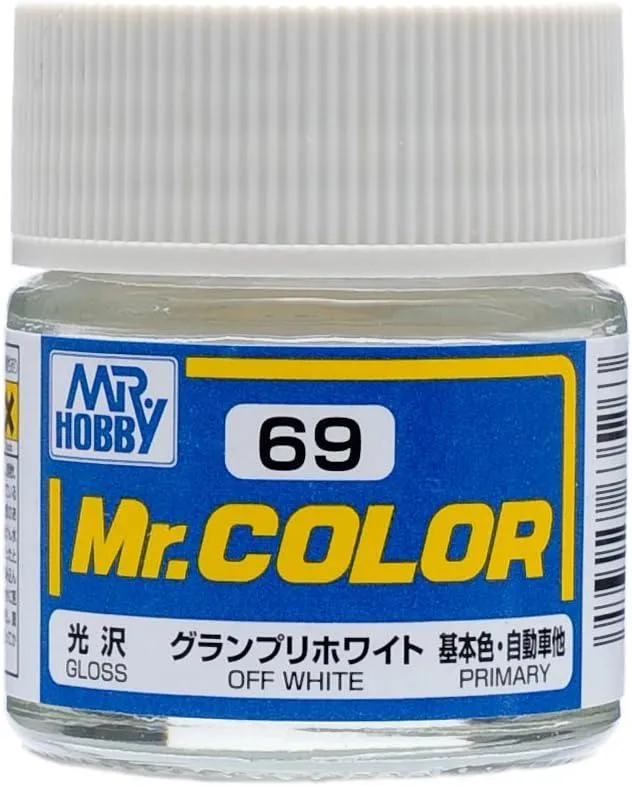 Mr. Hobby C69 Mr. Color Gloss Off White Lacquer Paint 10ml