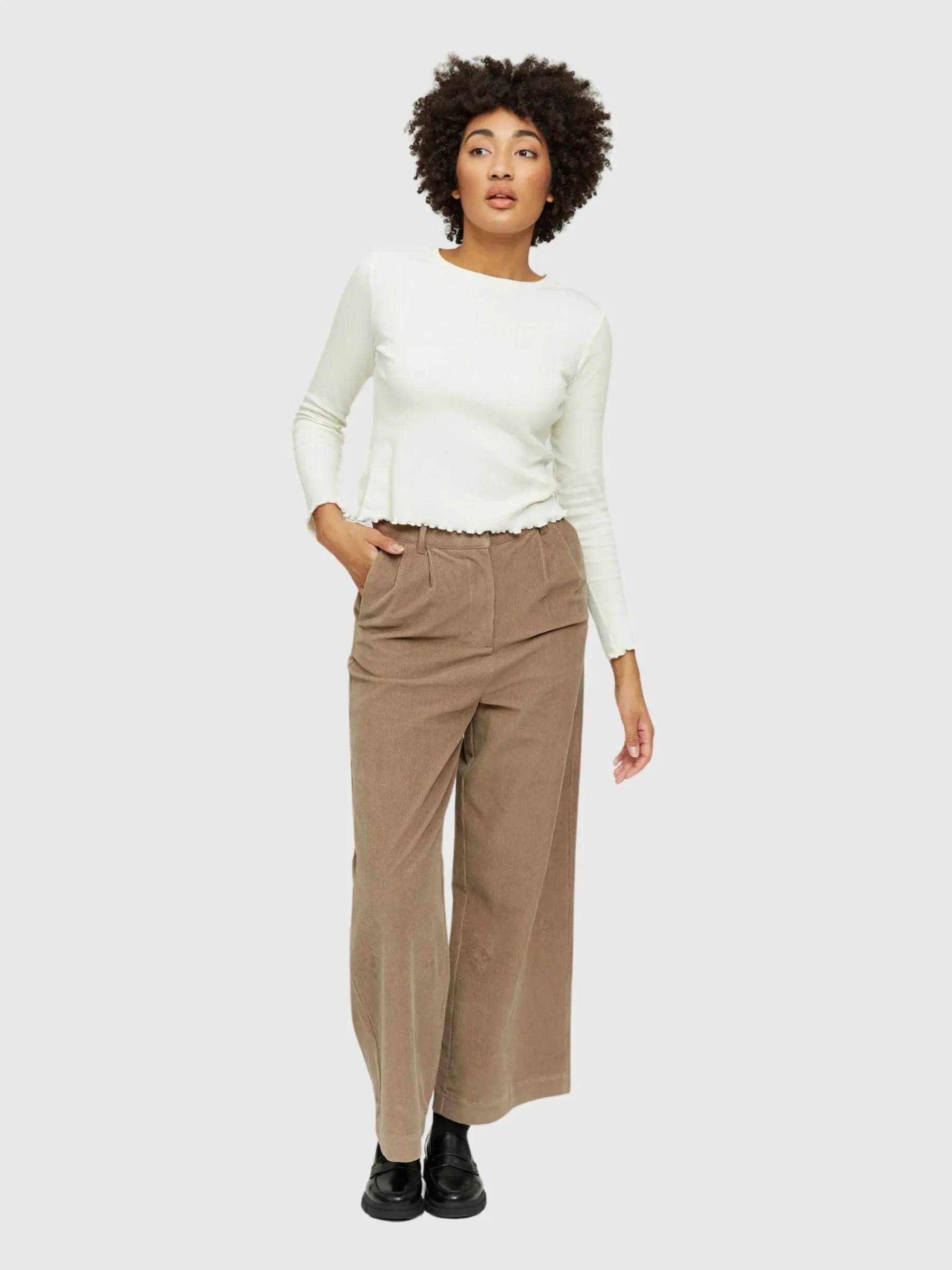 Niona Pants Taupe Women | Mazine