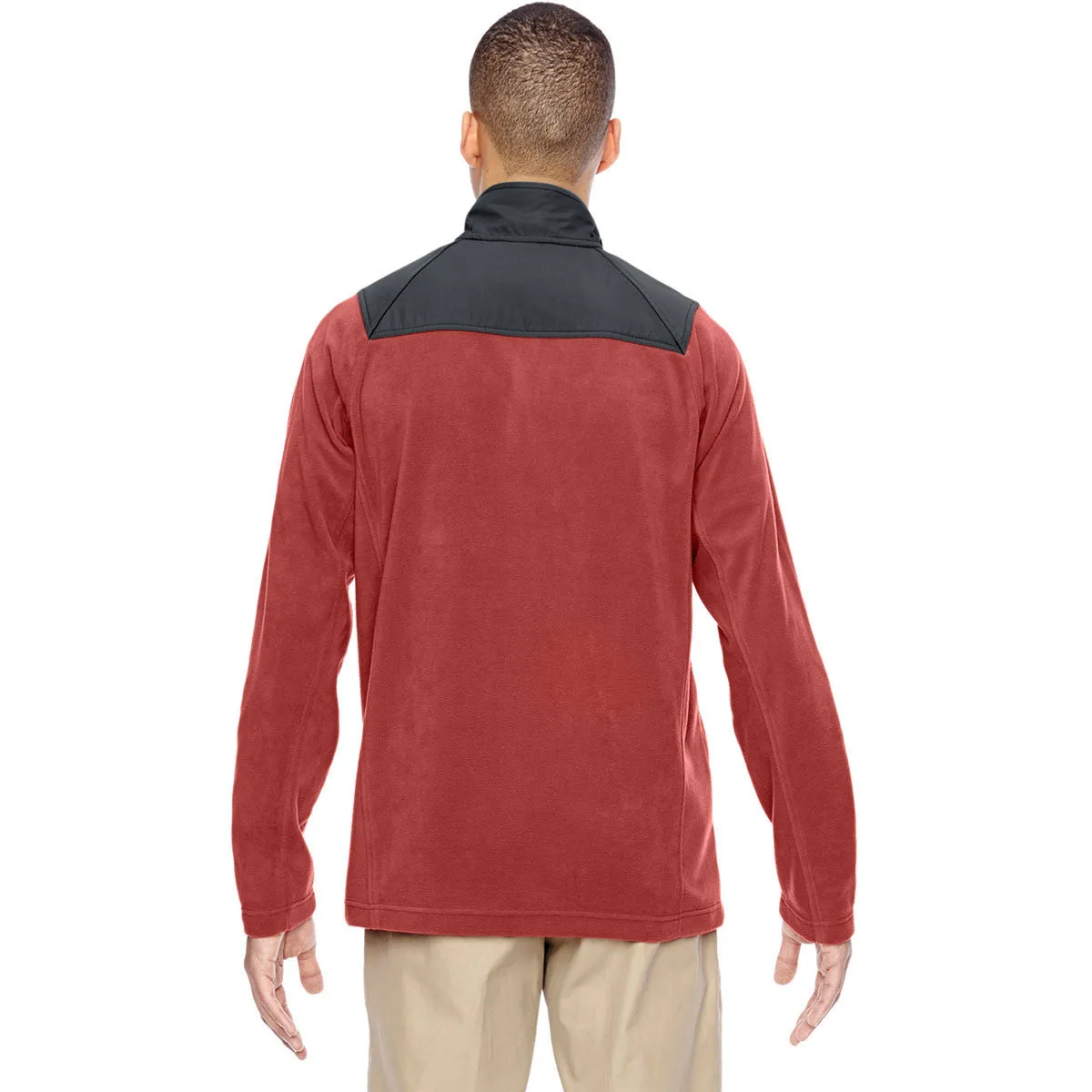 North End Men's Rust Excursion Fleece Half-Zip