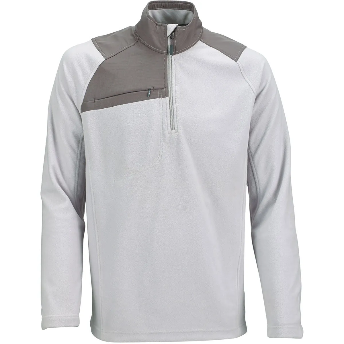 North End Men's Silver Excursion Fleece Half-Zip