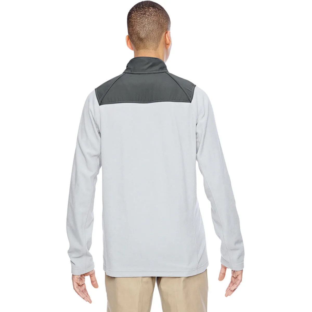 North End Men's Silver Excursion Fleece Half-Zip