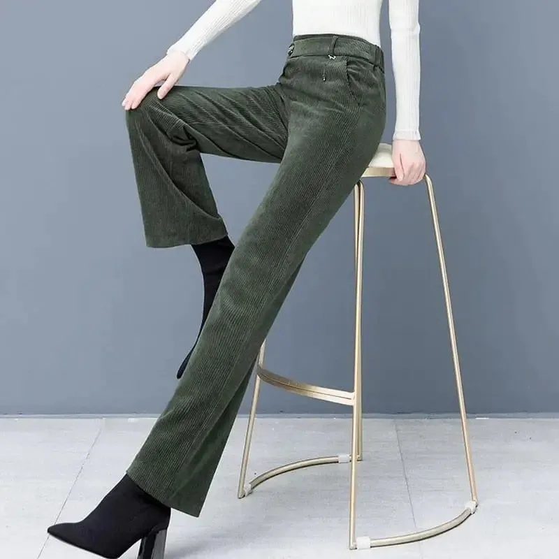 Oversized Corduroy Wide Leg High Waist Pants