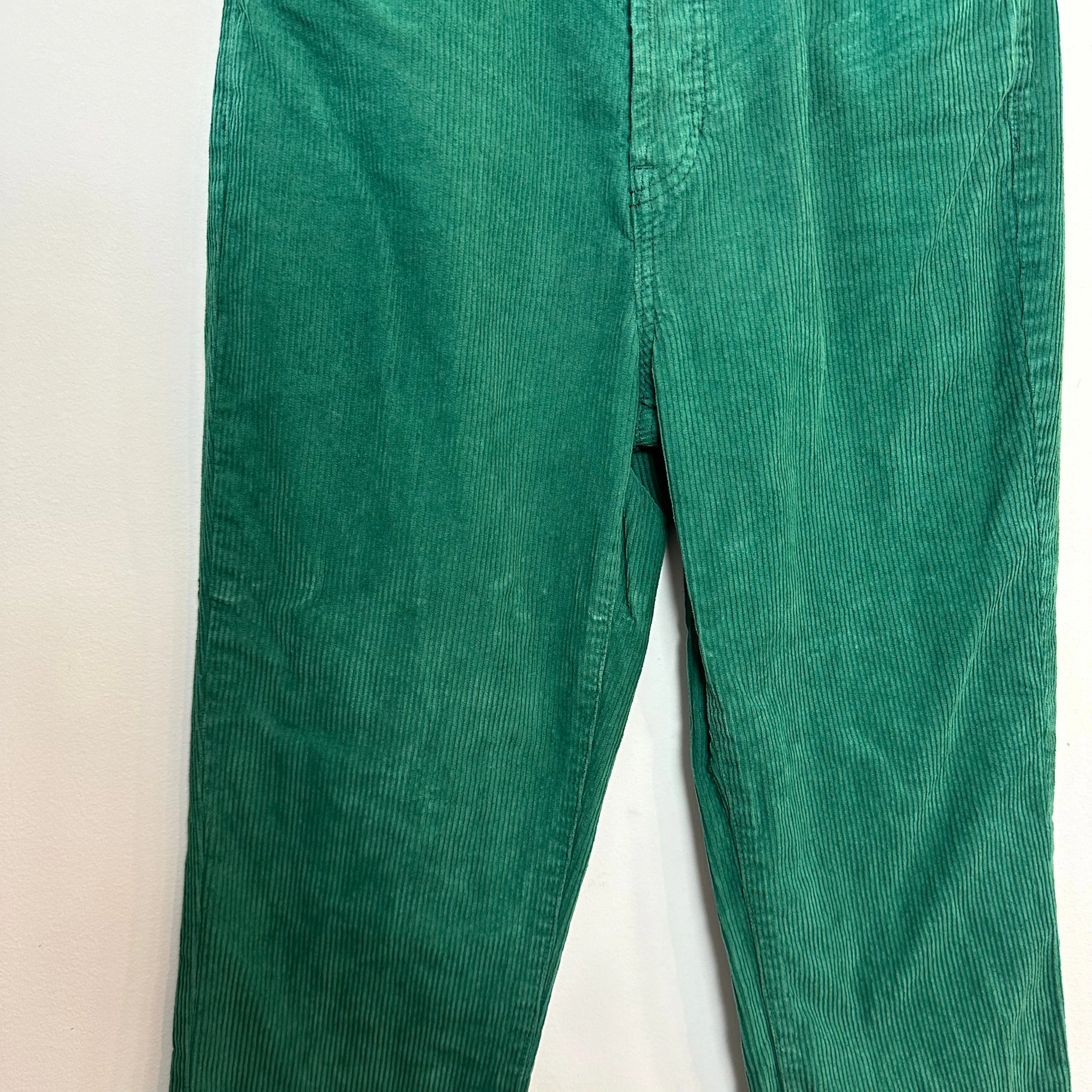 PacSun Green Corduroy Dad Jeans High Waisted Straight Leg 27