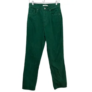 PacSun Green Corduroy Dad Jeans High Waisted Straight Leg 27