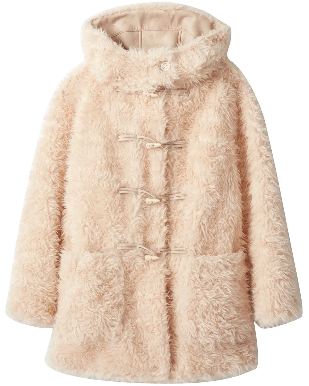 Peach Dust Winston Faux Fur Coat