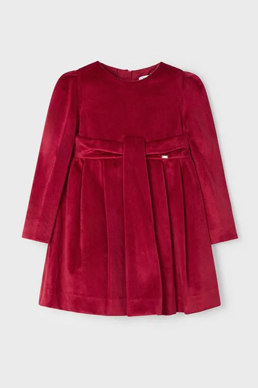 Pleated Velvet Dress