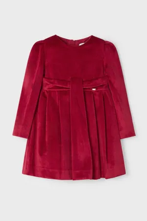 Pleated Velvet Dress