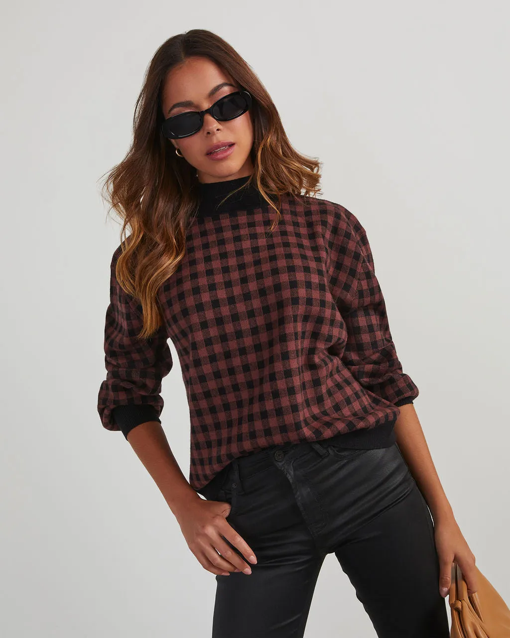 Pratto Gingham Pullover Sweater