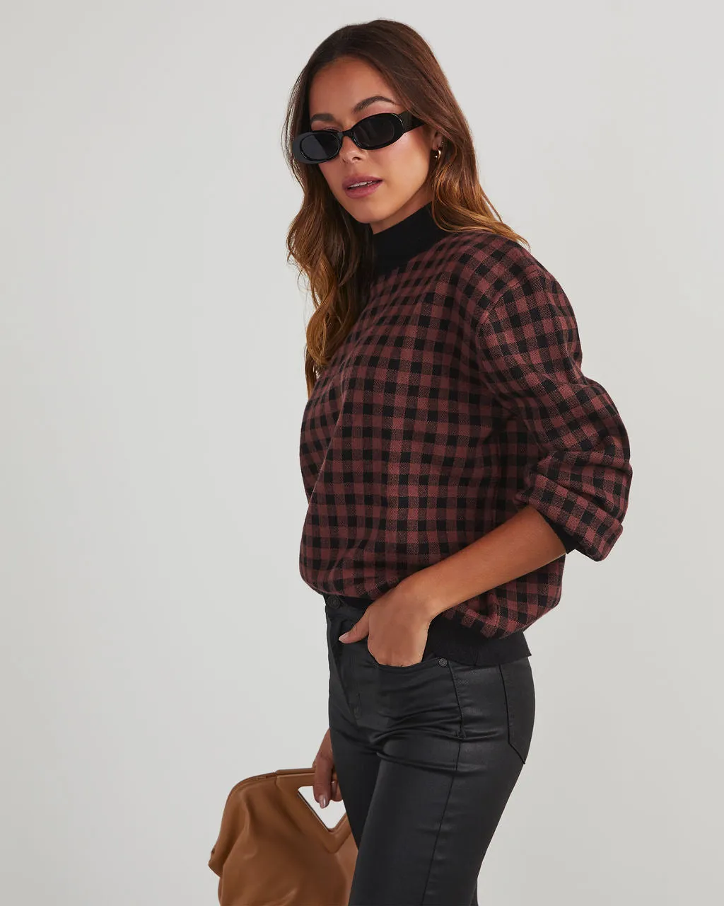 Pratto Gingham Pullover Sweater