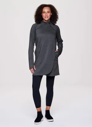 Prime Ready To Roll Fleece Mock Neck Dress