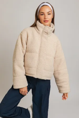 Quilted Sherpa Jacket