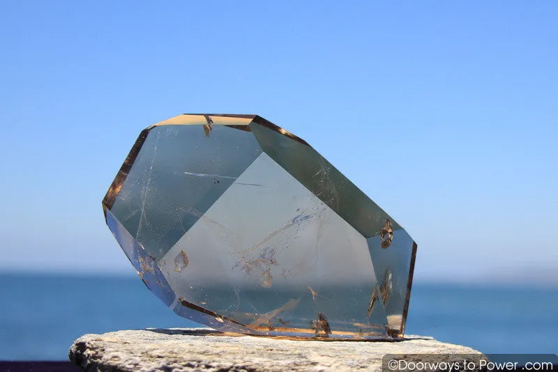 Rare John of God Smokey Quartz Past & Future Time Link Casa Crystal