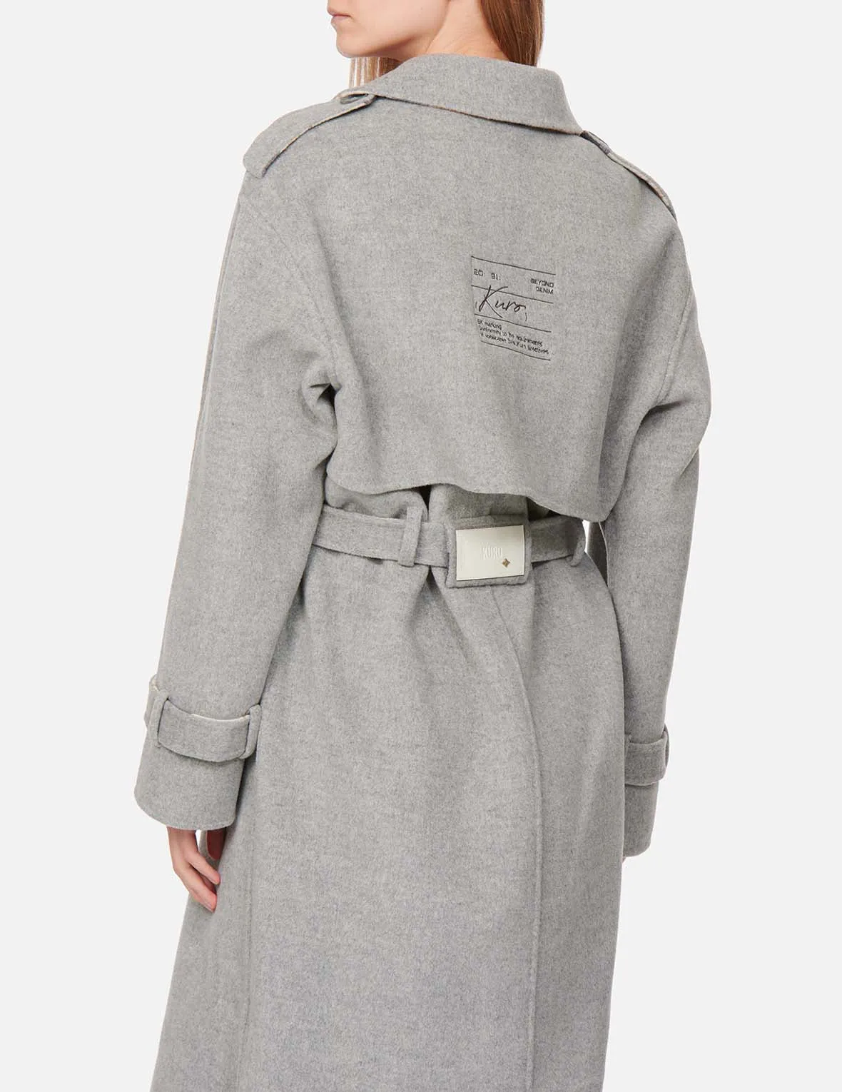 Reversible Wool Trench Coat