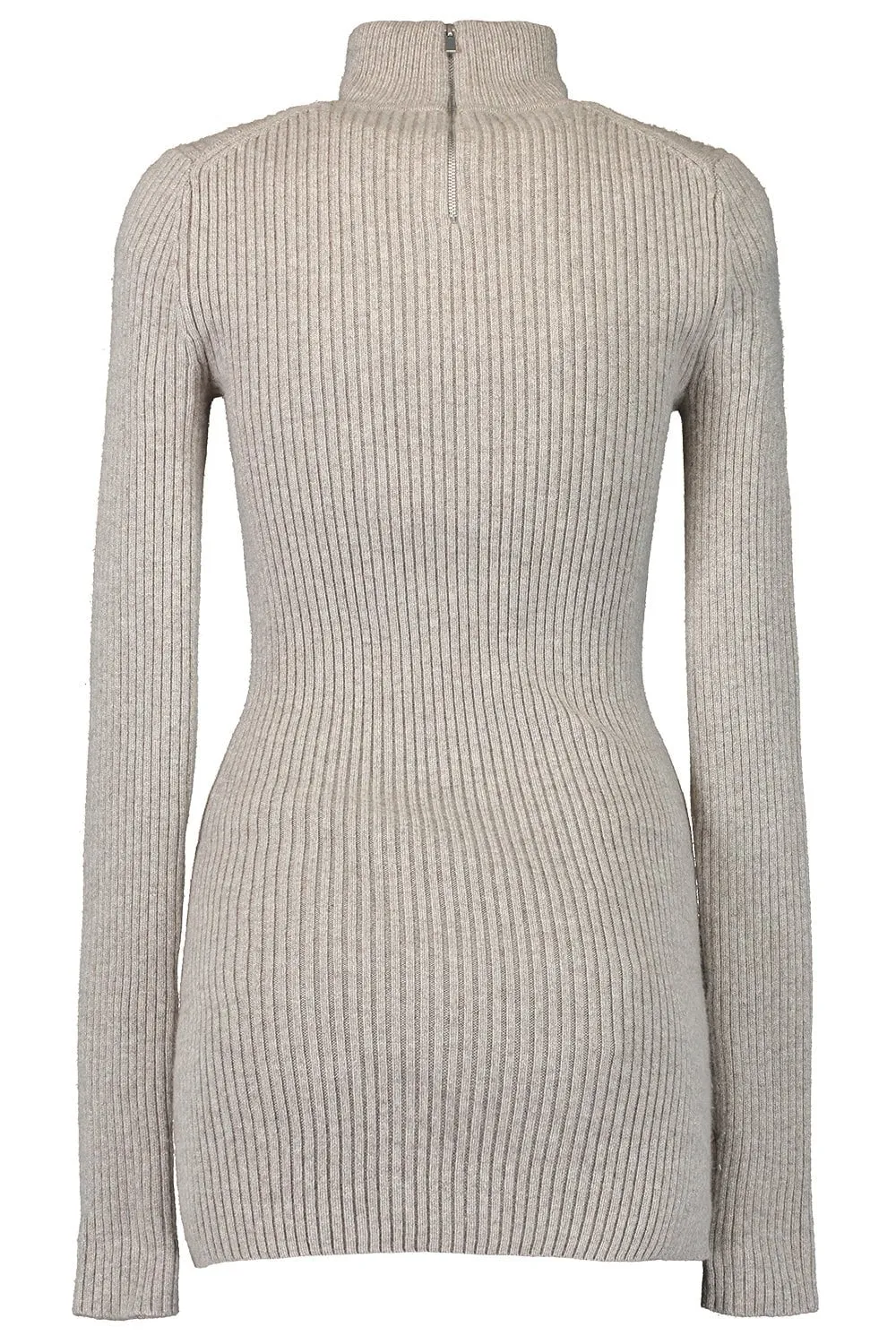 Ribbed Turtleneck Tunic