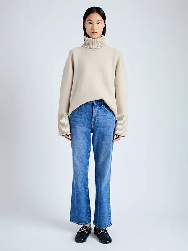 Sandra Turtleneck Sweater in Oatmeal