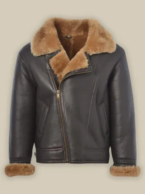 Shearling Bomber Leather Jacket