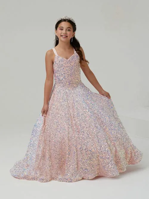 Soft Full Sequin & Velvet Ballgown | 13625